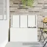 Āra Uzglabāšanas Kaste Ar Uzglabāšanu Balts 100 X 50.5 X 50 Cm Vidaxl