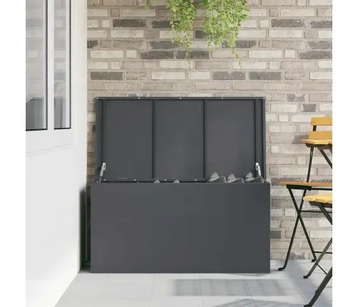 Lauko Saugojimo Dėžė Antracitas 100 X 50,5 X 50 Cm Plienas