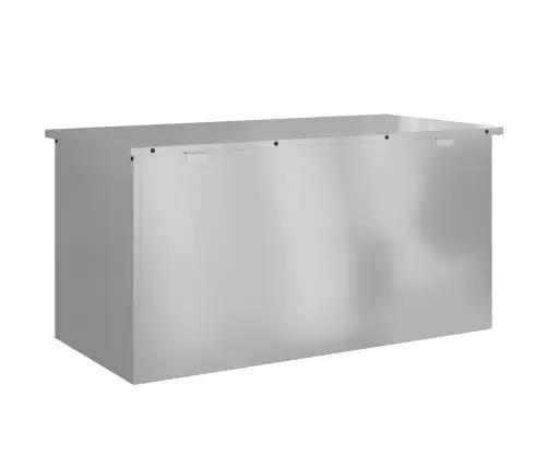 Āra Uzglabāšanas Kaste Sudraba 100 X 50.5 X 50 Cm Vidaxl