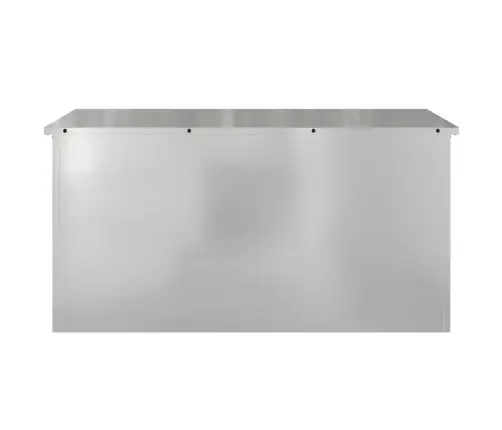 Āra Uzglabāšanas Kaste Sudraba 100 X 50.5 X 50 Cm Vidaxl