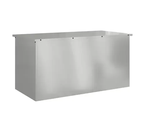 Āra Uzglabāšanas Kaste Sudraba 100 X 50.5 X 50 Cm Vidaxl