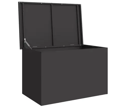 Lauko Saugojimo Dėžė Juoda 80 X 50,5 X 50 Cm Plienas