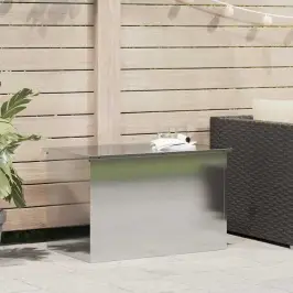 Āra Uzglabāšanas Kaste Sudraba 80 X 50,5 X 50 Cm Tērauds Vidaxl