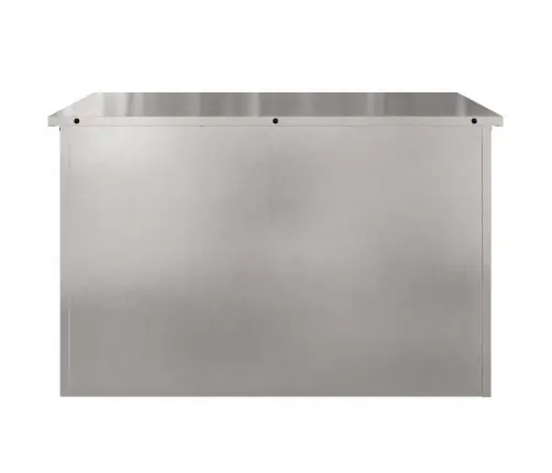 Āra Uzglabāšanas Kaste Ar Uzglabāšanu Regulējams Sudraba 80 X 50.5 X 50 Cm Vidaxl