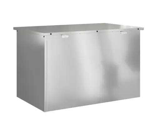 Välisäilituskast Hõbedane 80 X 50,5 X 50 Cm Teras