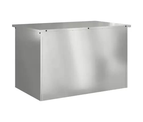 Välisäilituskast Hõbedane 80 X 50,5 X 50 Cm Teras