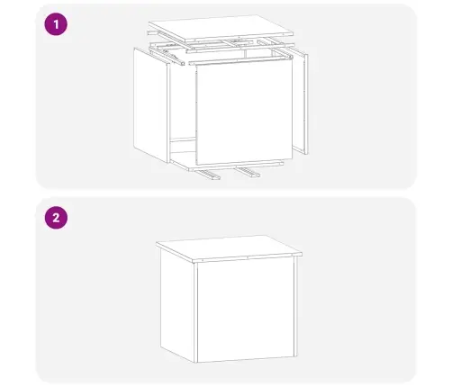 Välisäilituskast Valge 55 X 50,5 X 50 Cm Teras
