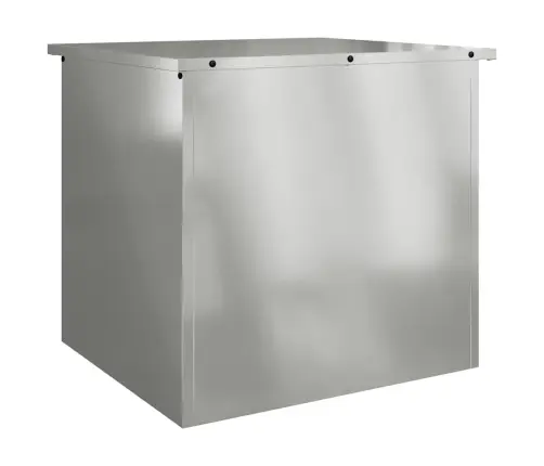 Lauko Saugojimo Dėžė Sidabro 55 X 50,5 X 50 Cm Plienas