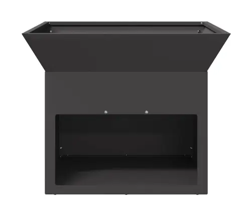 Uguns Bedre Melna 50 X 50 X 40 Cm Tērauds Vidaxl