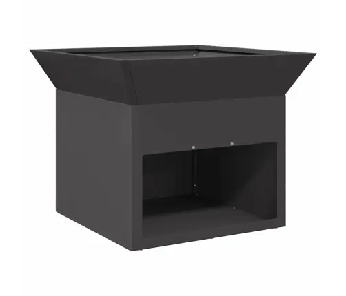Uguns Bedre Melna 50 X 50 X 40 Cm Tērauds Vidaxl
