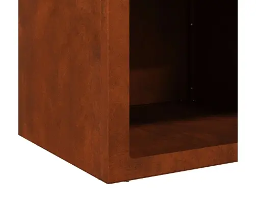 Uguns Bedre 50 X 50 X 40 Cm Corten Tērauds Vidaxl