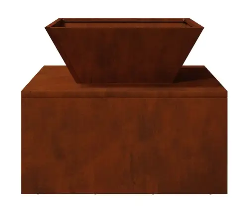 Uguns Bedre 50 X 50 X 40 Cm Corten Tērauds Vidaxl