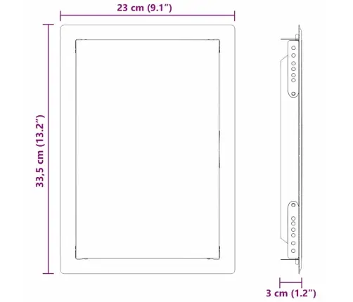 Juurdepääs Paneel Valge 63 X 33 X 3 Cm Teras