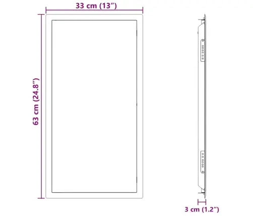 Pieejas Panelis Balts 30 X 60 Cm Tērauds Vidaxl