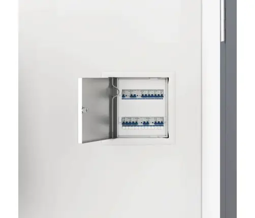 Pieejas Panelis 2 Pcs Balts 20 X 20 Cm Tērauds Vidaxl