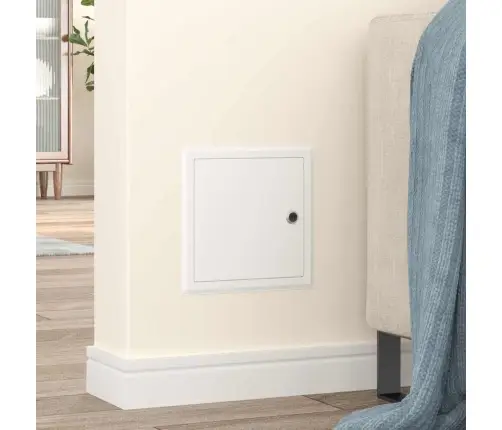 Pieejas Panelis 2 Pcs Balts 20 X 20 Cm Tērauds Vidaxl