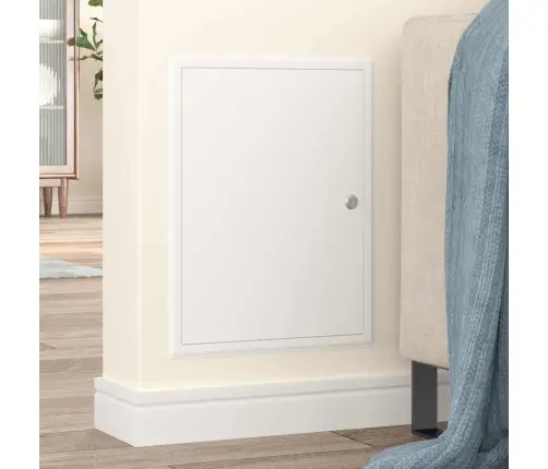 Pieejas Panelis Balts 30 X 40 Cm Tērauds Vidaxl