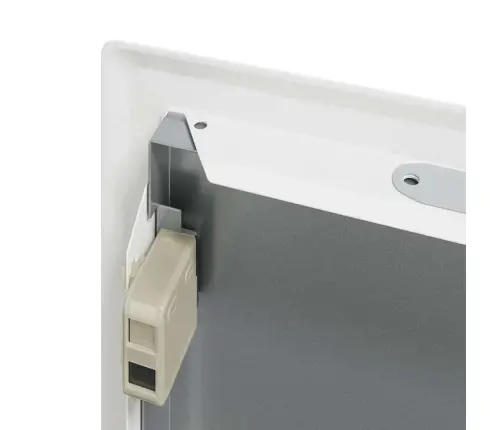 Prieigos Skydas 2 Pcs Balta 23 X 23 X 3 Cm Plienas