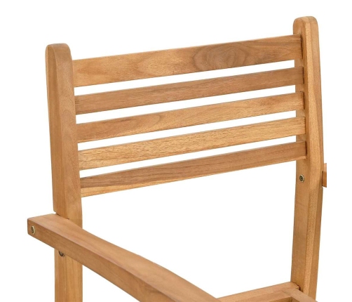 Dārza Saliekamās Krēsli 4 Pcs Brūna 55.5 X 55.5 X 90 Cm Vidaxl