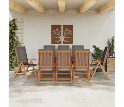 Aia Tool Padjaga 8 Pcs Pruun 57 X 71.5 X 104Cm Tiikpuu Aia Tool Padjaga 8 Pcs Pruun 57 X 71.5 X 104Cm Tiikpuu