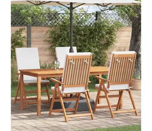 Aia Tool 4 Pcs Pruun Ja Valge 57 X 71.5 X 104 Cm Tugev Teakpuit