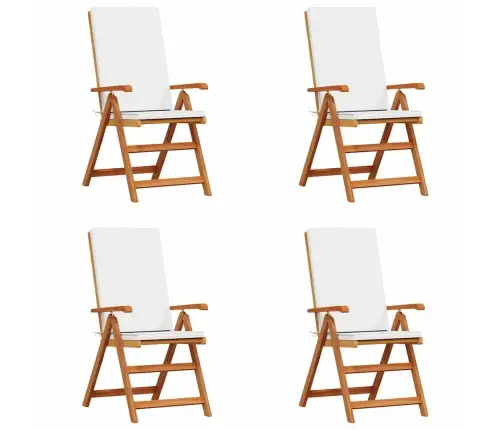 Aia Tool 4 Pcs Pruun Ja Valge 57 X 71.5 X 104 Cm Tugev Teakpuit