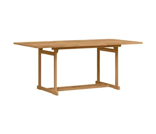 Sodo Valgomojo Komplektas 7 Pcs Ruda Kieto Teka Medžio