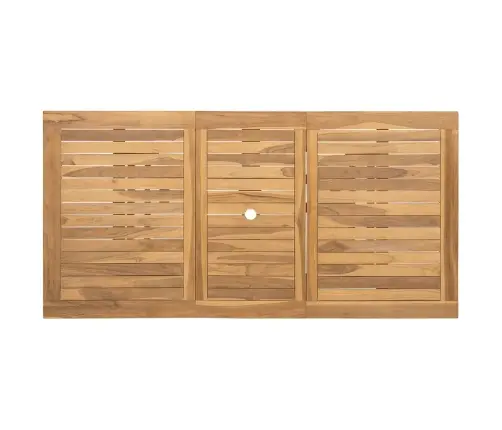 Dārza Ēdamgalds 7 Pcs Brūna Ciets Tekša Koks Vidaxl