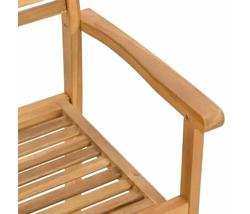 Dārza Ēdamgalds 9 Pcs Brūna Ciets Tekša Koks Vidaxl