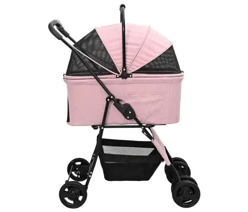 Kokkupandav Lemmikloomade Kärud Roosa 81 X 47 X 99 Cm Polüester