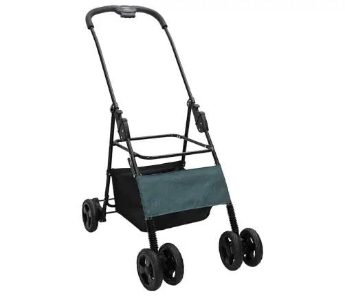 Saliekams Mājdzīvnieku Ratiņš Regulējams Zaļa 81 X 47 X 99 Cm Vidaxl