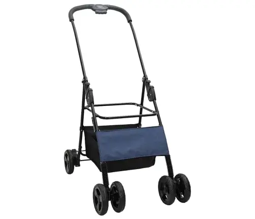 Saliekams Mājdzīvnieku Ratiņš Regulējams Zila 81 X 47 X 99 Cm Vidaxl