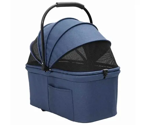 Saliekams Mājdzīvnieku Ratiņš Regulējams Zila 81 X 47 X 99 Cm Vidaxl