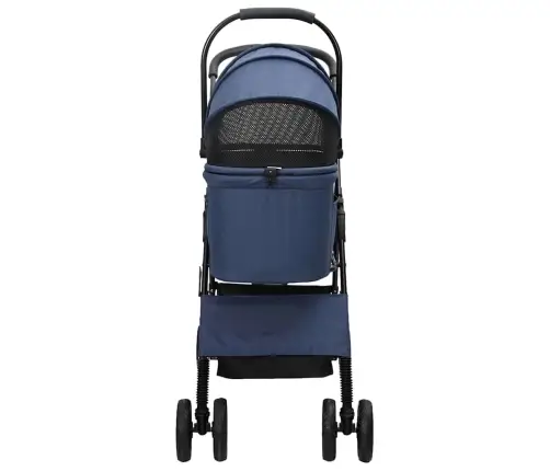 Saliekams Mājdzīvnieku Ratiņš Regulējams Zila 81 X 47 X 99 Cm Vidaxl