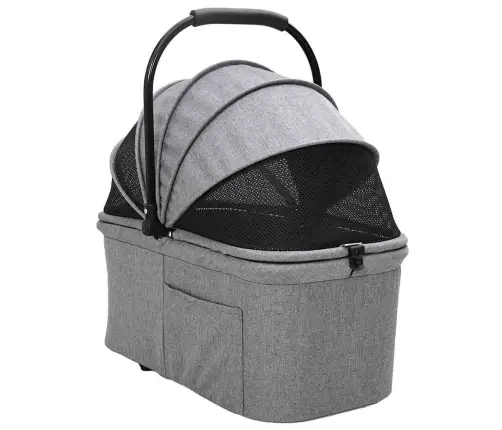 Saliekams Mājdzīvnieku Ratiņš Regulējams Pelēka 81 X 47 X 99 Cm Vidaxl