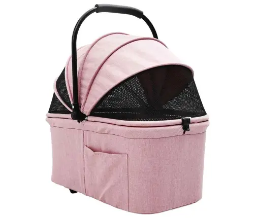 Saliekams Mājdzīvnieku Ratiņš Regulējams Rozā 78 X 54 X 101 Cm Vidaxl