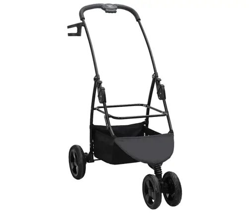 Saliekams Mājdzīvnieku Ratiņš Regulējams Melna 78 X 54 X 101 Cm Vidaxl