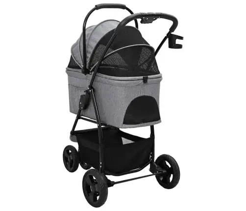 Sulankstomas Augintinio Vežimėlis Pilka 78 X 54 X 101 Cm