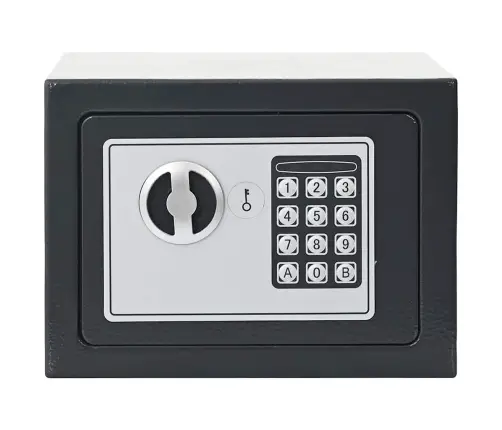 Skaitmeninis Seifas Tamsiai Pilka 23 X 17 X 17 Cm Plienas