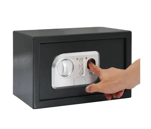 Skaitmeninis Seifas Tamsiai Pilka 31 X 20 X 20 Cm Plienas