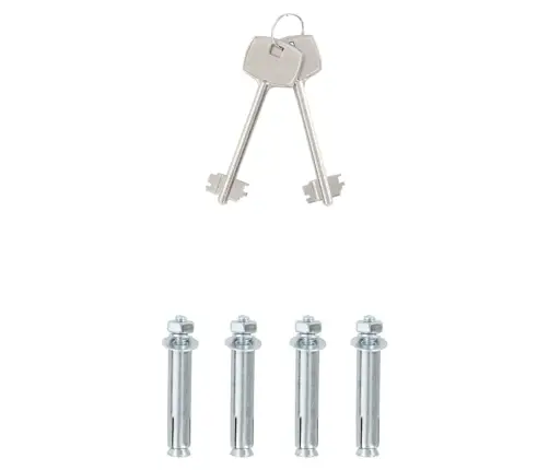 Drošības Kaste Ar Atslēgu Tumši Pelēkā 25X35X25 Cm Tērauds Vidaxl