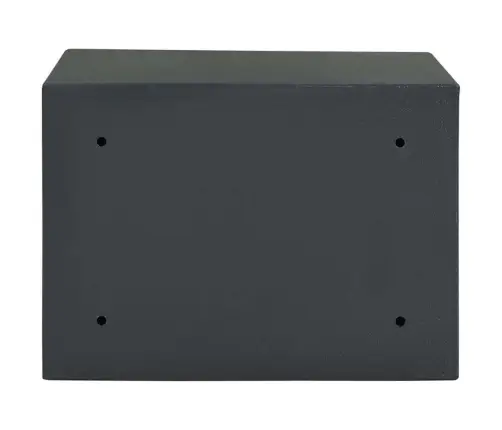 Drošības Kaste Ar Atslēgu Tumši Pelēkā 25X35X25 Cm Tērauds Vidaxl