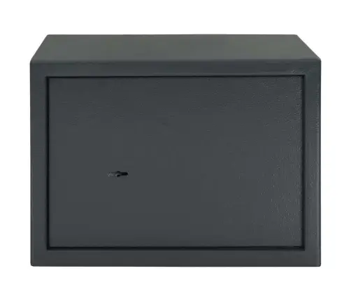 Drošības Kaste Ar Atslēgu Tumši Pelēkā 25X35X25 Cm Tērauds Vidaxl