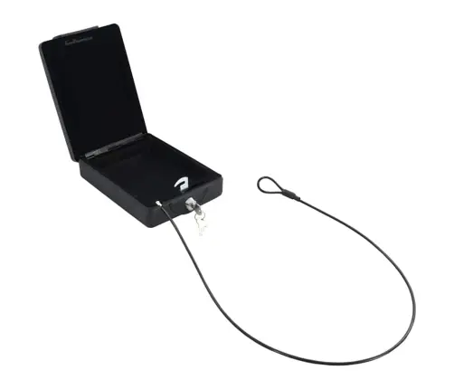 Automobilio Seifas Su Užraktu Juoda 22 X 16 X 7 Cm Plienas