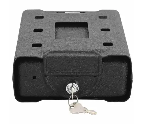 Automobilio Seifas Su Užraktu Juoda 22 X 16 X 7 Cm Plienas