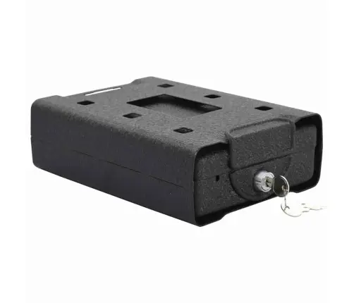 Automobilio Seifas Su Užraktu Juoda 22 X 16 X 7 Cm Plienas