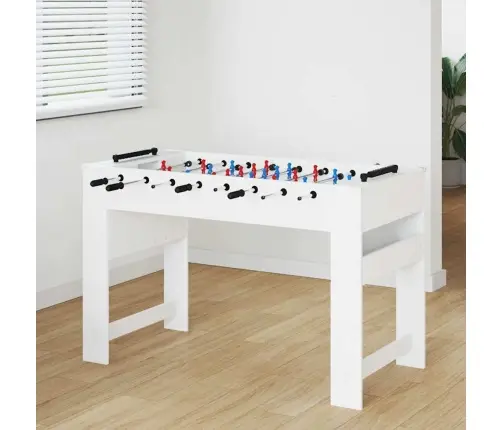 Fuzbolas Stalas Balta 125 X 60,5 X 80 Cm Apdirbta Mediena