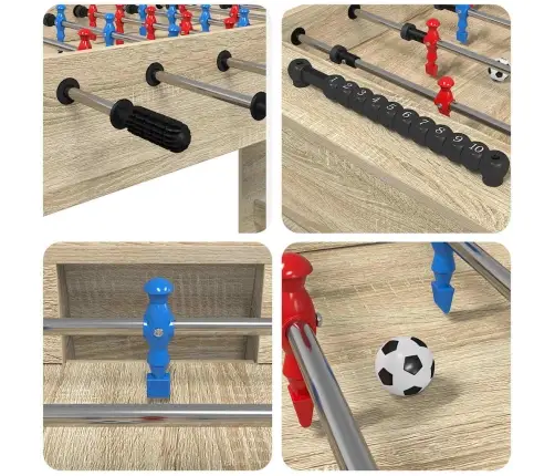 Frizbija Galds Sonoma Ozols 125 X 60,5 X 80 Cm Vidaxl