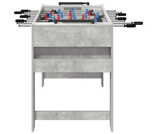 Frizbija Galds Betona Pelēks 125 X 60,5 X 80 Cm Vidaxl