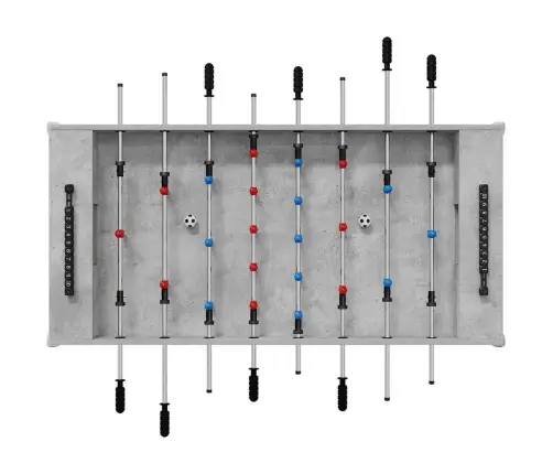 Frizbija Galds Betona Pelēks 125 X 60,5 X 80 Cm Vidaxl